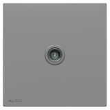 羅格朗開關插座 博駿  深砂銀 一位電視插